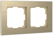 Рамка универсальная Werkel Aluminium 2-м. металл шампань алюминий картинка